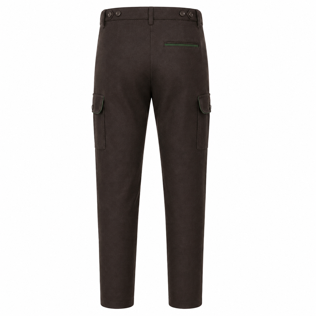 Loden Herrenhose „Forst“ – Grüne Paspel