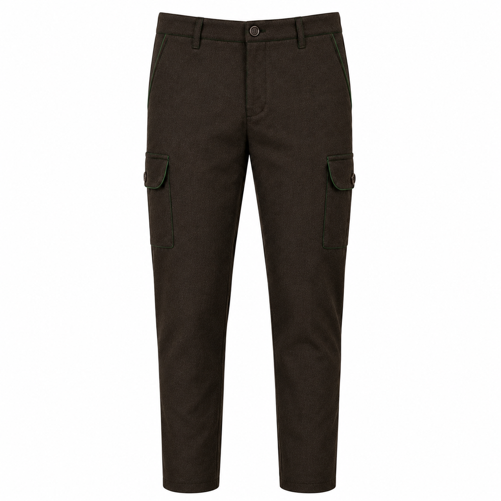 Loden Herrenhose „Forst“ – Grüne Paspel