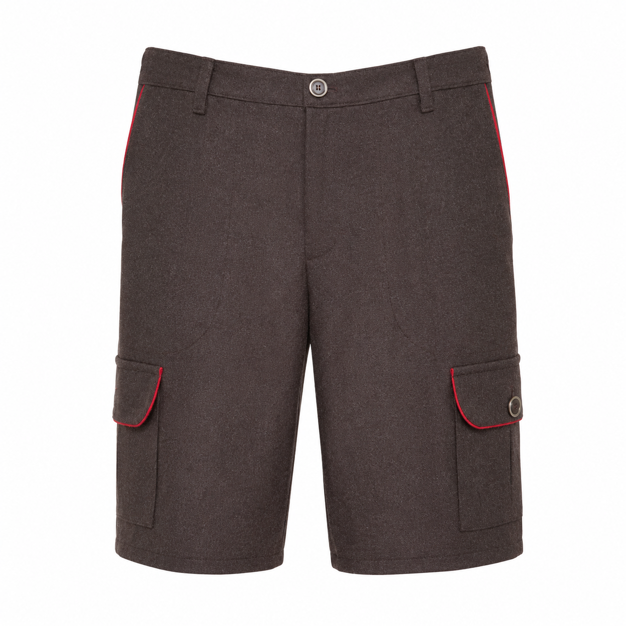 Ranger Shorts (Brown + Red piping)