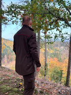 FORST Jagd-Lodenjacke – mit roter Paspelierung