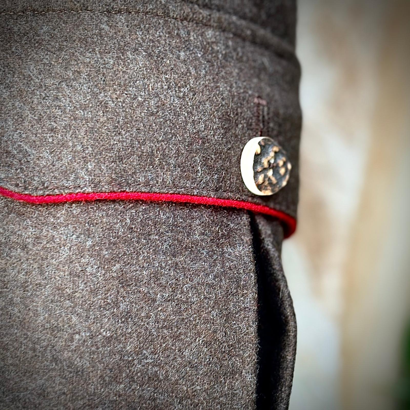 Ranger Shorts (Brown + Red piping)