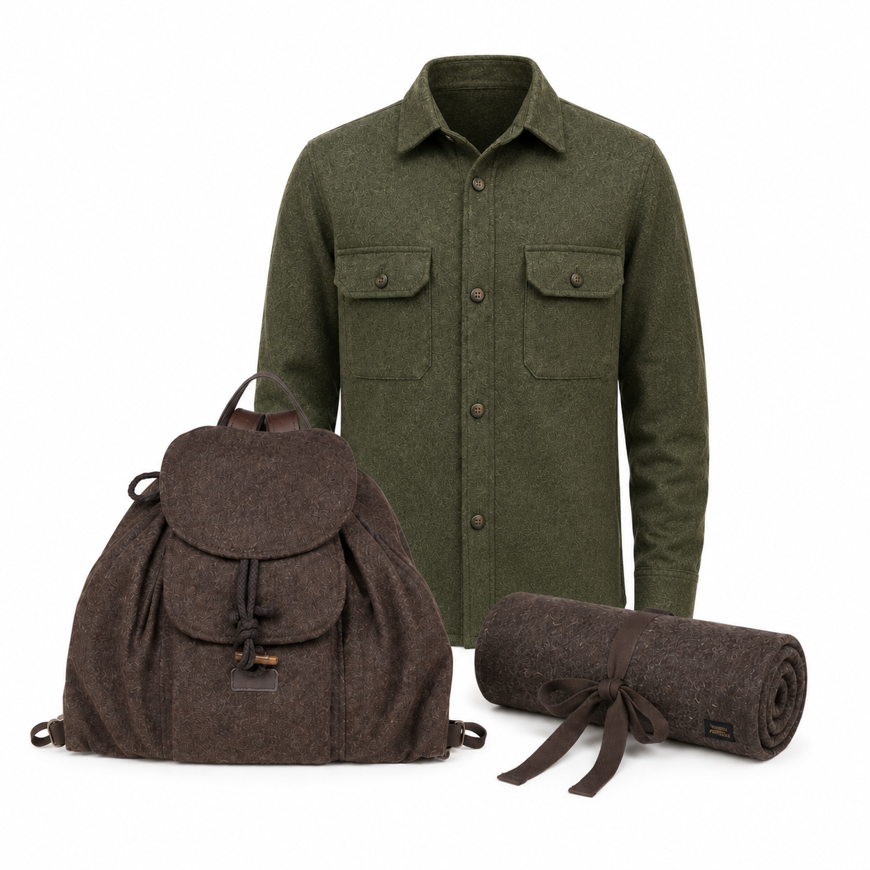 Hunting Loden Set – Rollo Shirt, Standard Backpack & Jäger Seat Pad